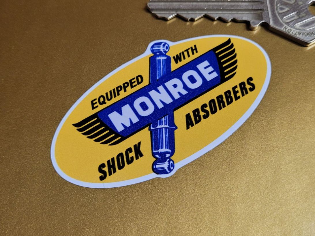 Monroe Equipped With Shock Absorbers Stickers - 3