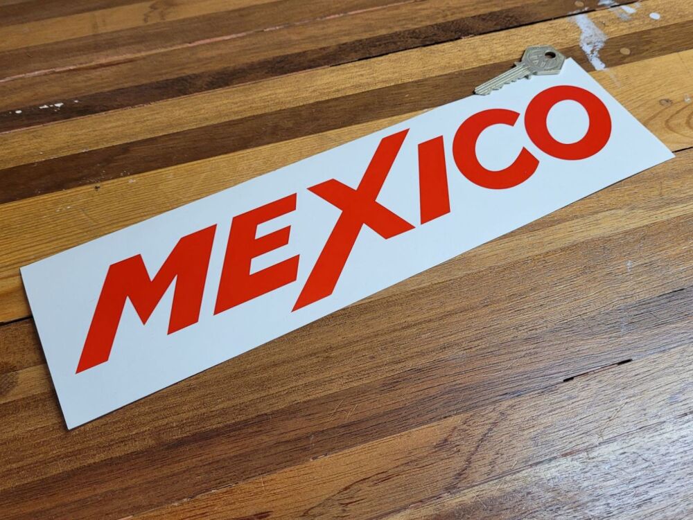 Mexico Cut Vinyl Rally Sticker - 12