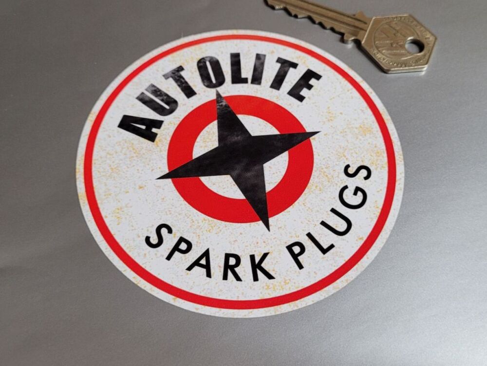 Autolite Spark Plugs Distressed Style Stickers - 4
