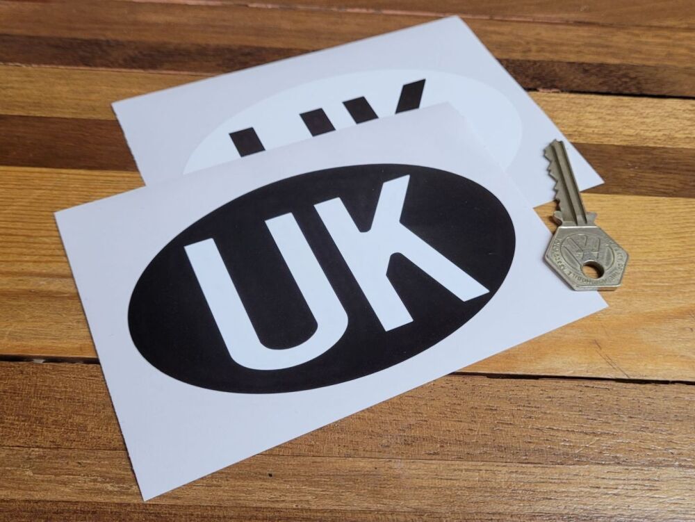 UK Travel ID Plate Old Style Sticker - 5