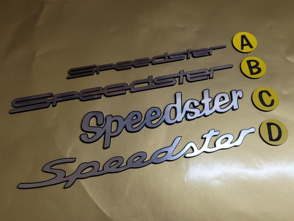 Speedster Porsche Style Badge - Various Styles