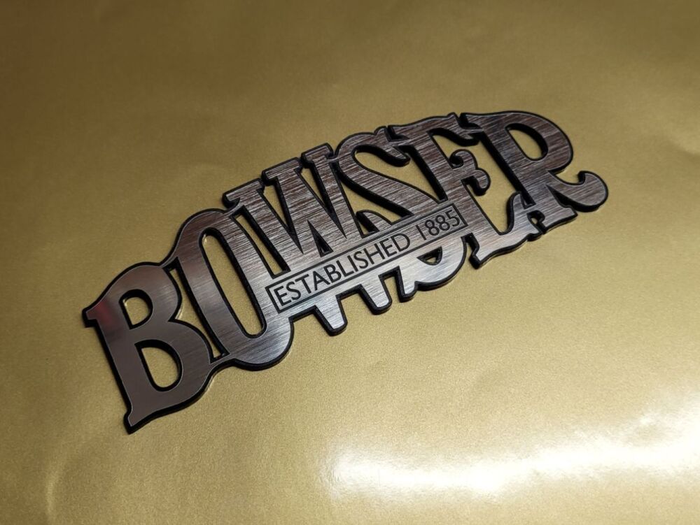 Bowser Shaped Text Self Adhesive Petrol Pump Badge - 2.5" or 5"
