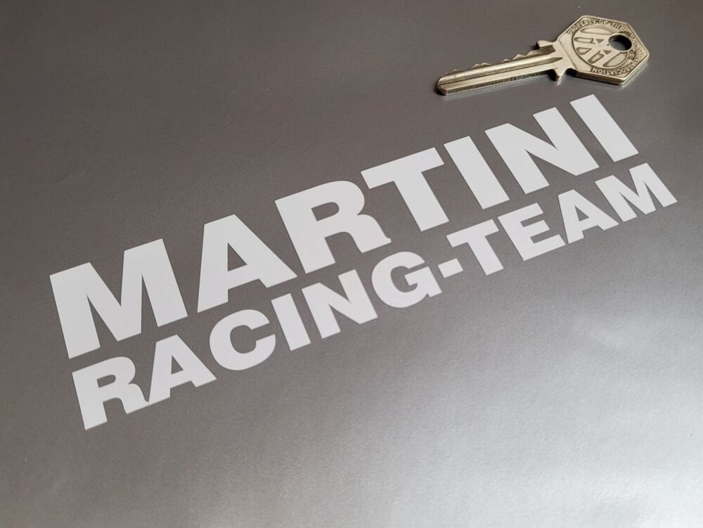 Martini Racing Team Cut Text Style Sticker - 6" or 8"