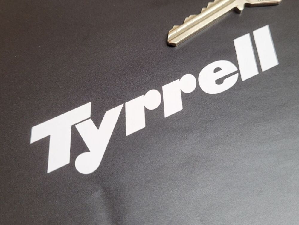 Tyrrell Cut Vinyl Text Stickers - 4" Pair
