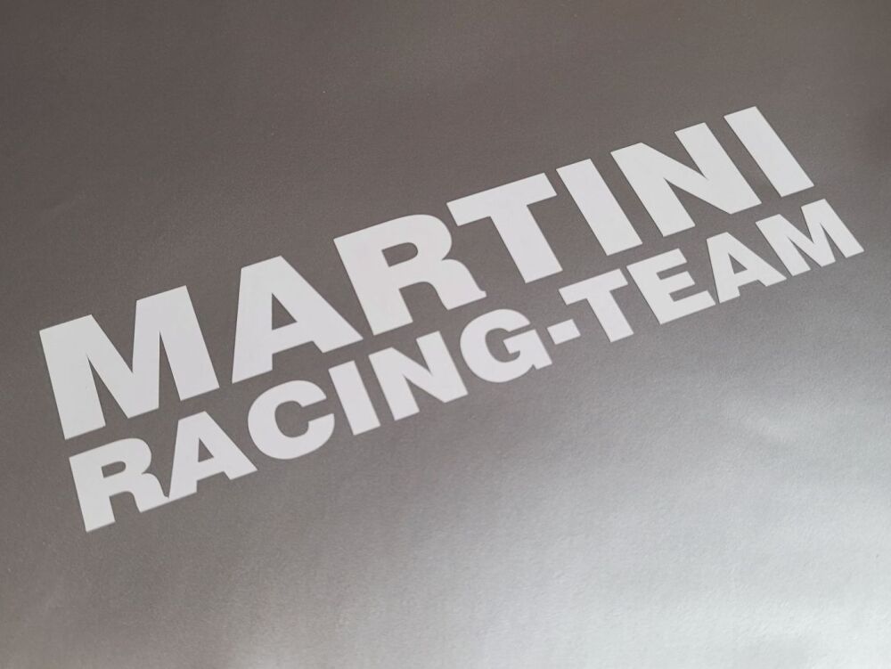 Martini Racing Team Cut Text Style Sticker - 19"