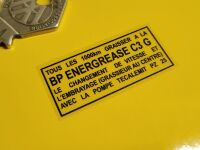 BP Energrease Moped Sticker - 1.75