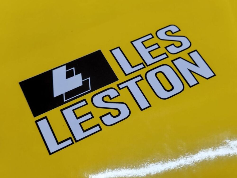 Les Leston Black & White Cut Vinyl Sticker - 4