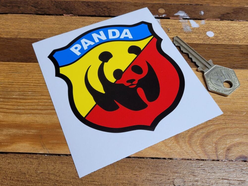 Fiat Panda Abarth Style Shield Sticker - 4"