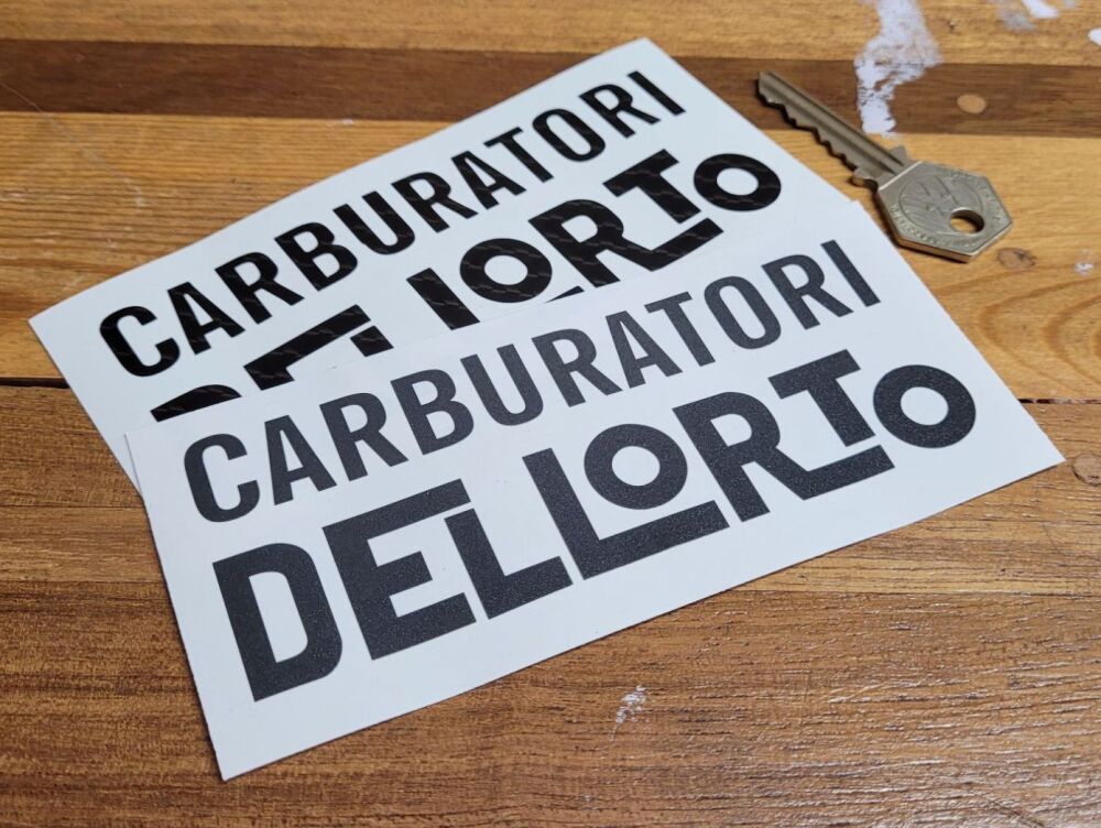 Dellorto Carburatori Cut Vinyl Stickers - 5