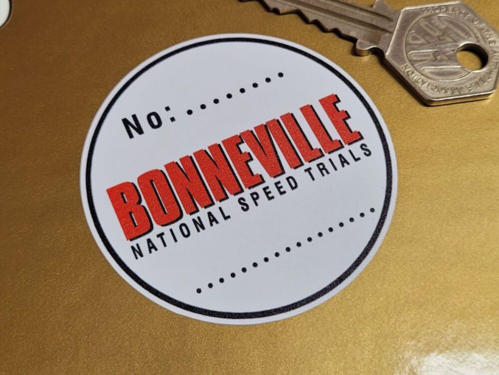 Bonneville National Speed Trials Competitors Sticker - 2.5