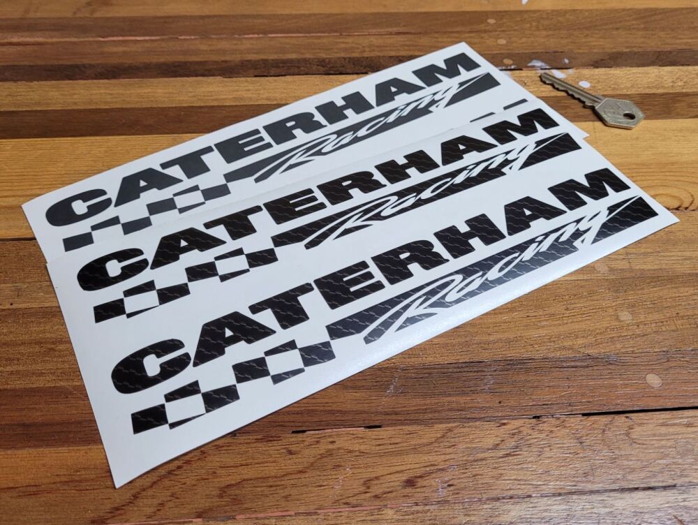 Caterham Racing Cut Vinyl Stickers - 10" Pair