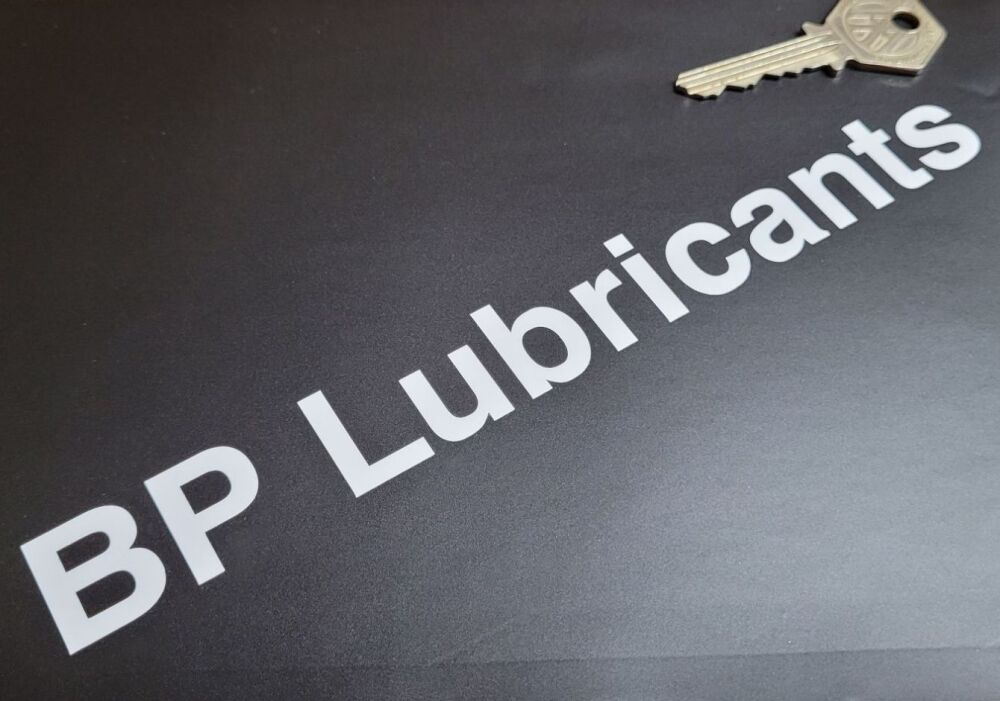 BP Lubricants Cut Text Petrol Pump Stickers - 8