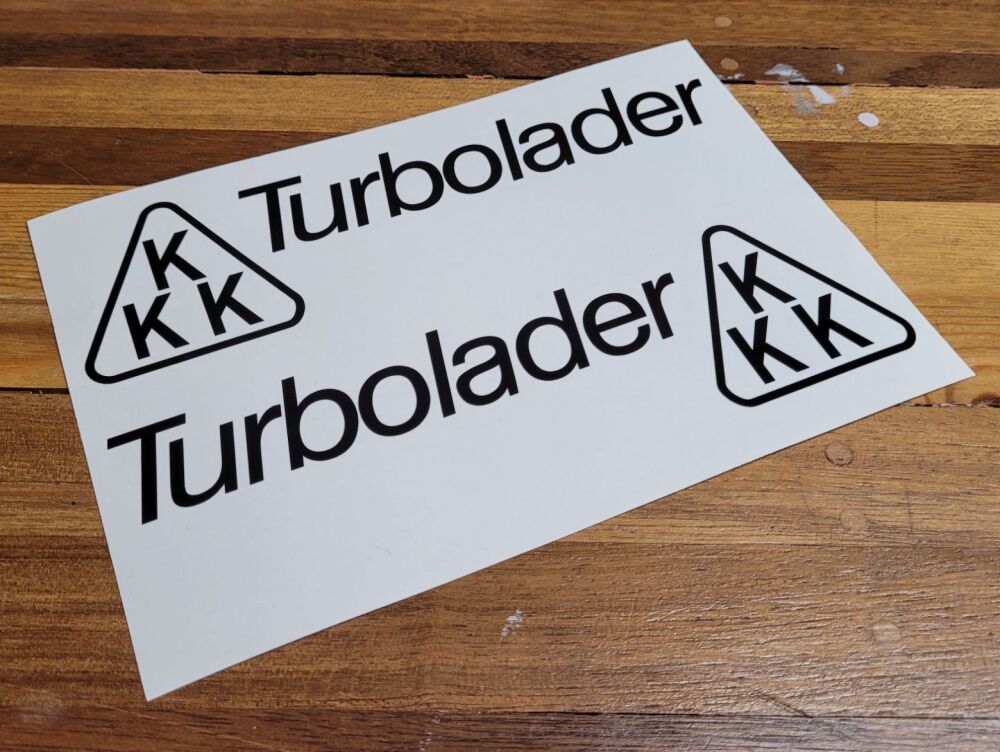 KKK Turbolader Cut Vinyl Stickers - 8" Pair