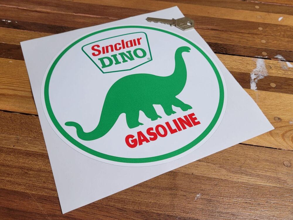 Sinclair Dino Gasoline Circular Sticker - 8