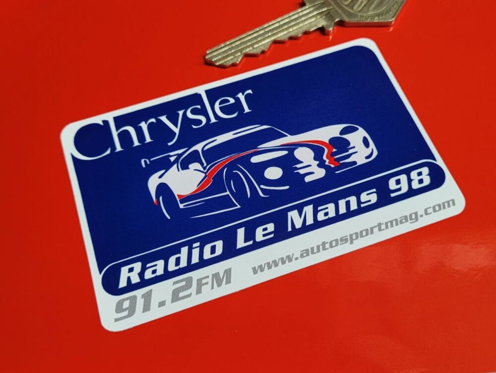Chrysler Radio Le Mans '98 Sticker - 3.5"