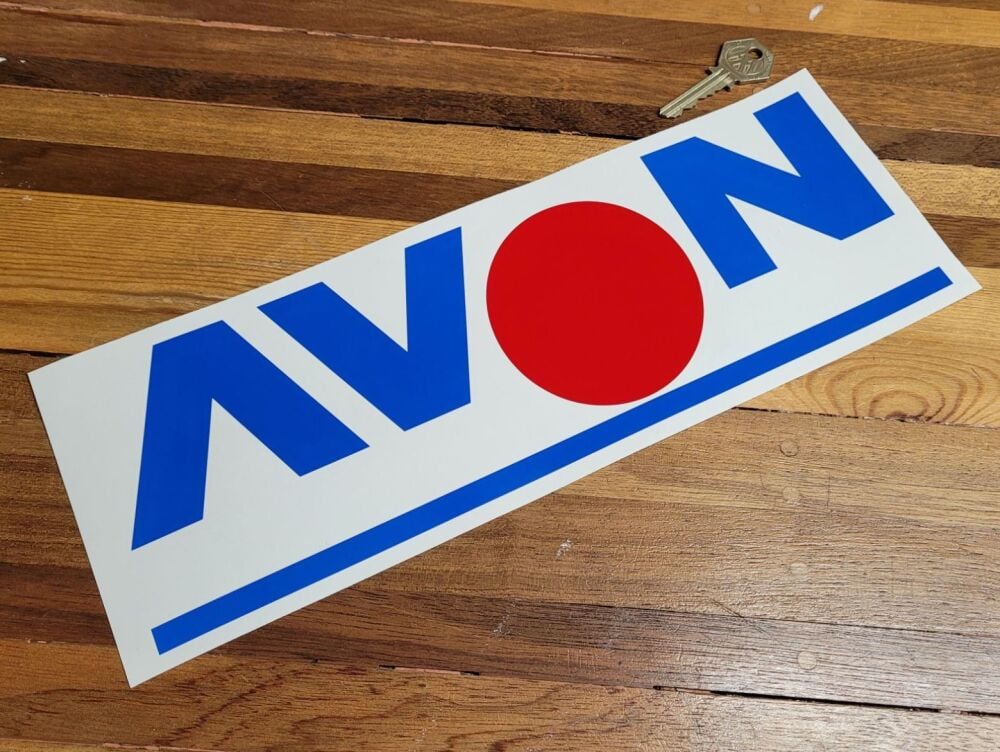 Avon Tyres Spot Coloured Cut Vinyl Stickers - 12.5" Pair