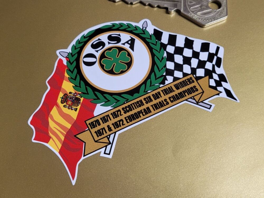 OSSA Flag & Scroll Sticker - 3.75"