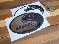 Greeves Griffon Oval Stickers - 4.75