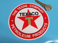 Texaco Petroleum Products Circular Petrol Pump Sticker - 5