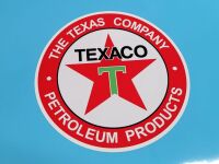 Texaco Petroleum Products Circular Petrol Pump Sticker - 14", or 24"