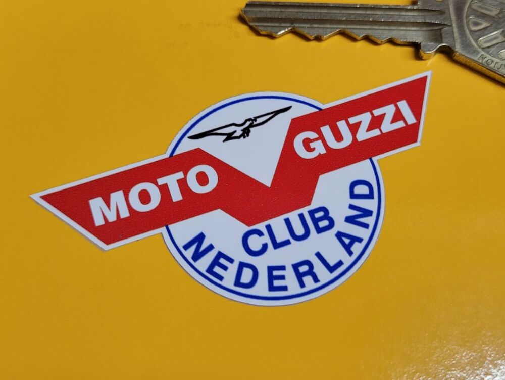 Moto Guzzi Club Nederland Sticker - 3"