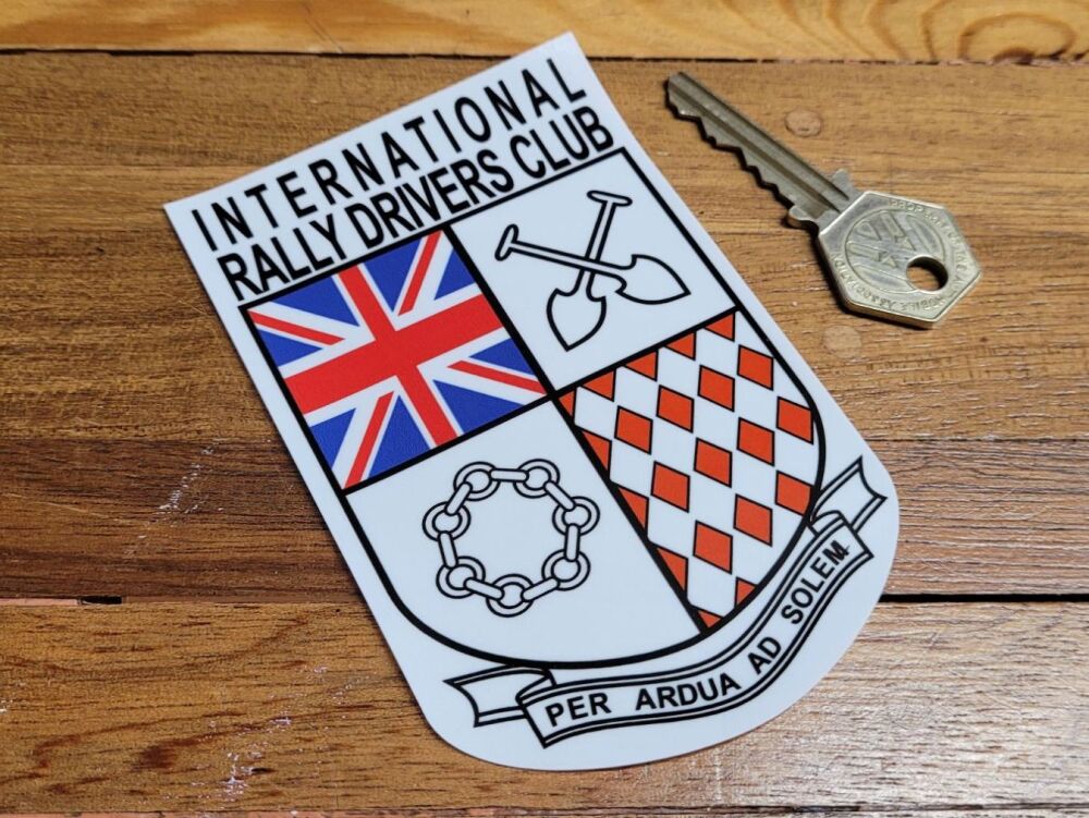 International Rally Drivers Club IRDC Shield Sticker - 3