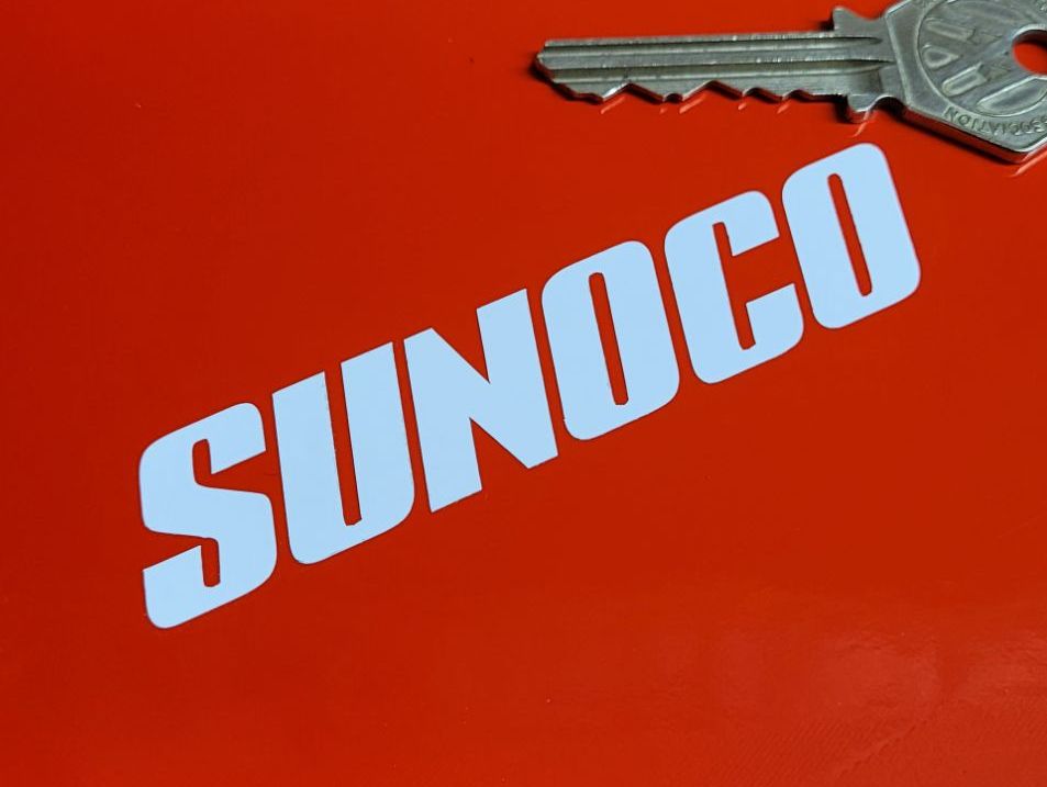 Sunoco Text Cut Vinyl Stickers - 3.5