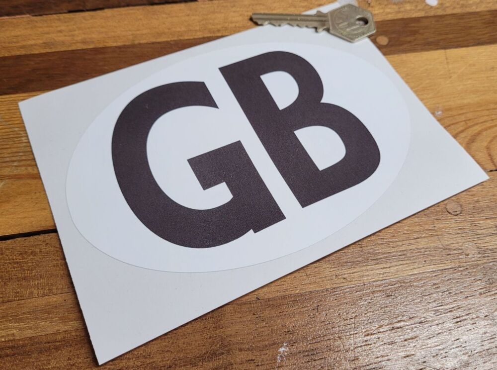 GB Plain Old Style Slightly Faded ID Plate Sticker - 6
