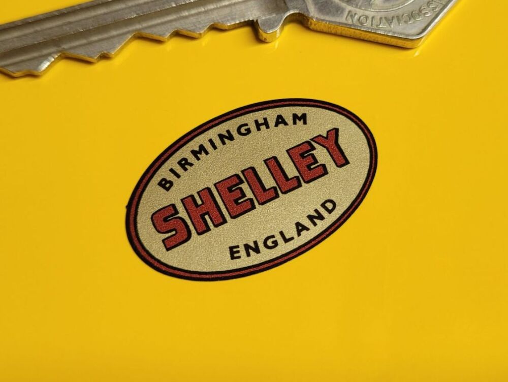 Shelley Classic Car Jack Sticker - 30mm