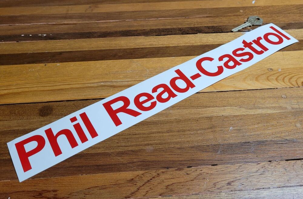 Phil Read Castrol Sticker - 15.75"
