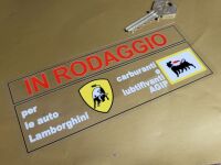 Lamborghini Running In Window Sticker - 6.5"