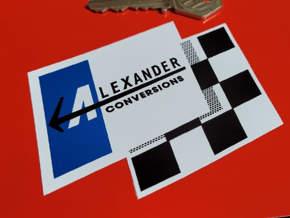 Alexander Conversions Chequered Flag Style Sticker - 4