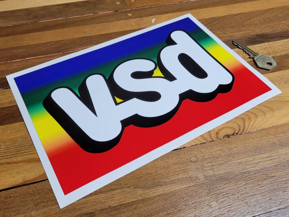 VSD Magazine Oblong Logo Sticker - 9.5