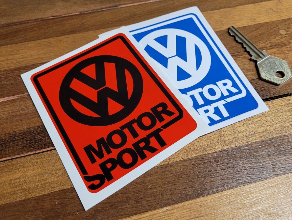 VW Motorsport Sticker - Various Colours - 4"