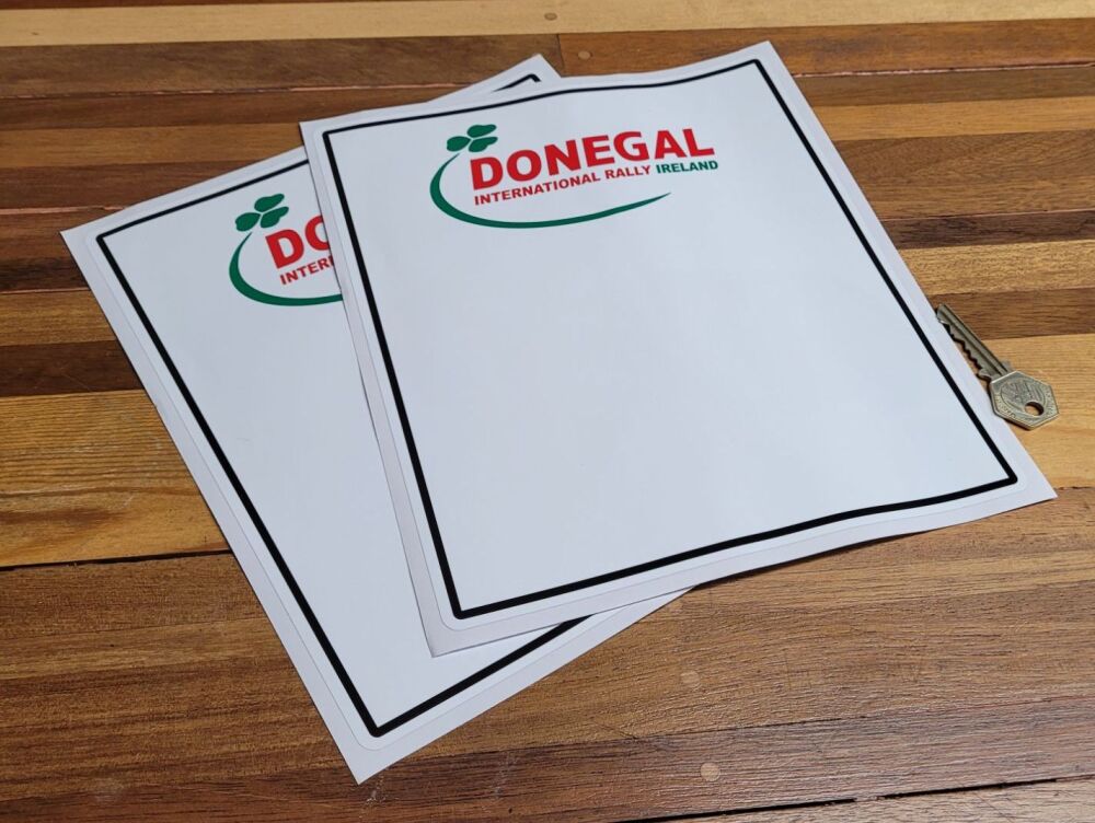 Donegal International Rally Ireland Car Door Panel Stickers - 9.75
