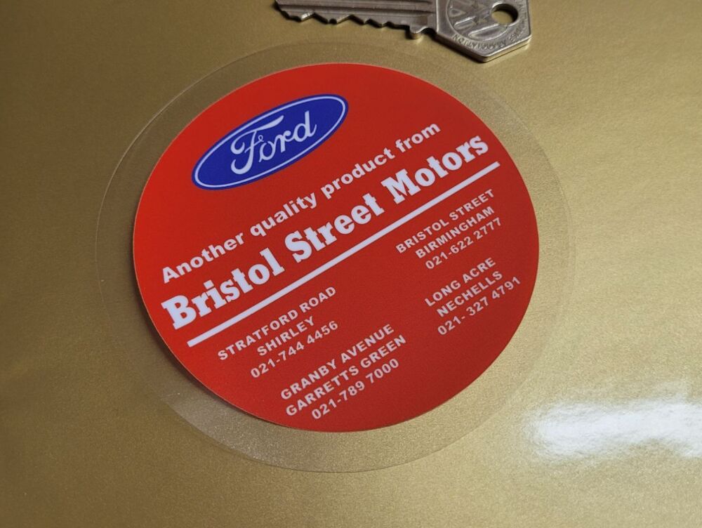 Bristol Street Motors Tax Disc Holder Style Sticker - 4