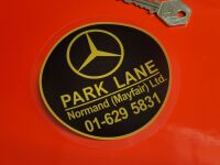 Mercedes Park Lane Dealer Circular Window Sticker - 4"/100mm