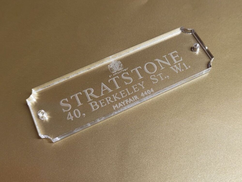 Stratstone Ltd London Jaguar Dealer Plaque - 3"
