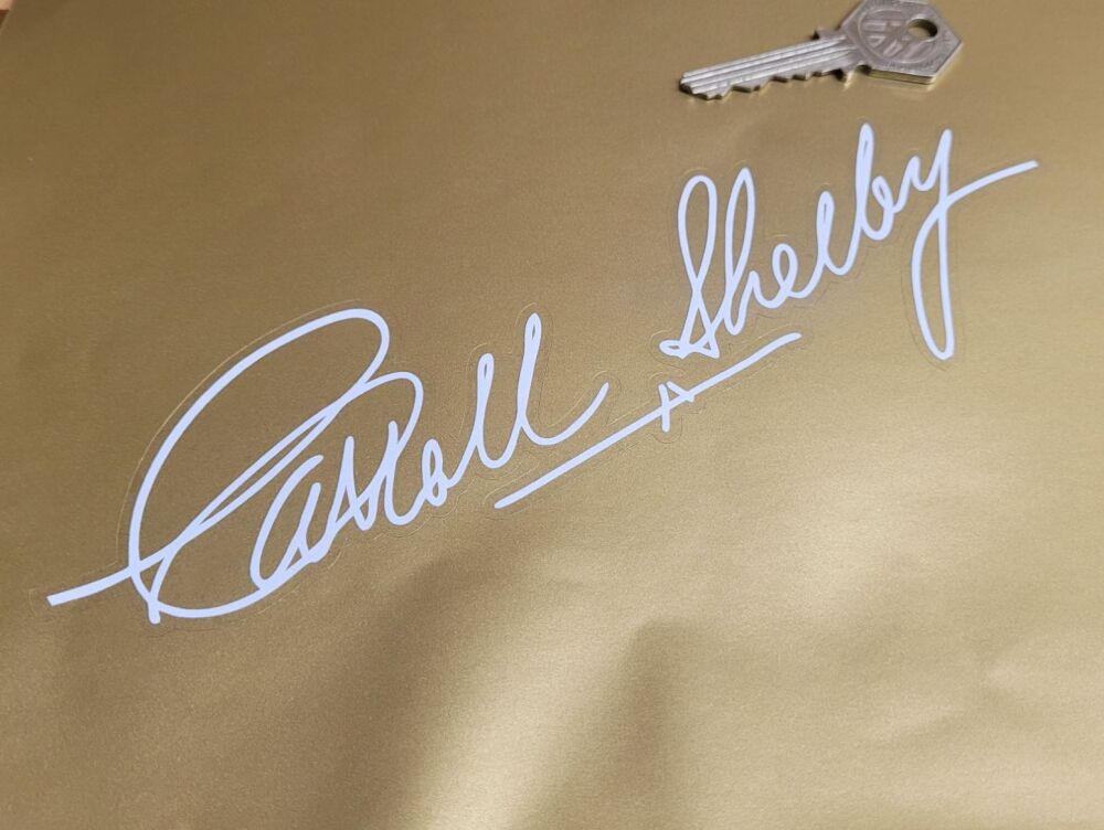 Caroll Shelby Signature Sticker - 8