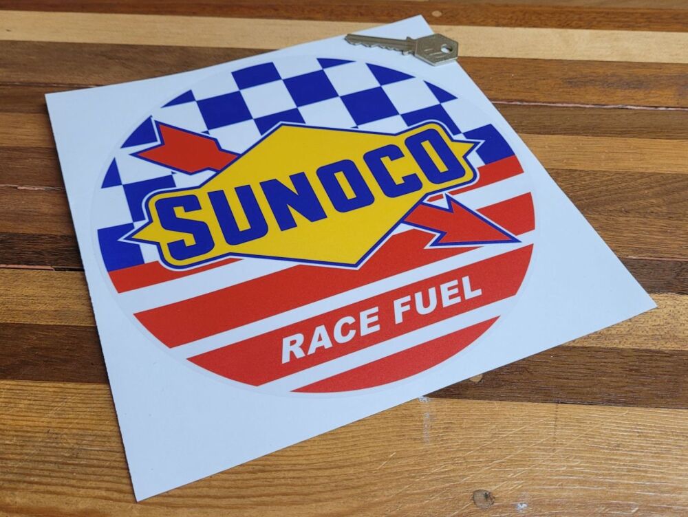 Sunoco Race Fuel Globe Style Sticker - 8"