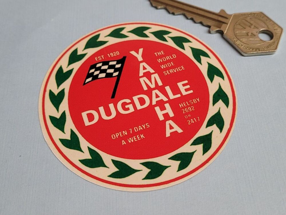 Yamaha Dugdale Dealer Service Sticker - 3