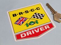 BRSCC British Racing & Sports Car Club Driver Vintage Style Sticker - 3.5