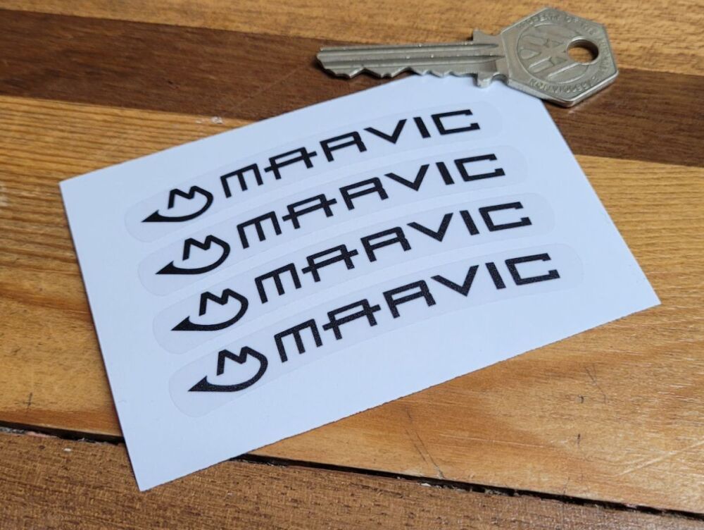 Marvic Wheels Black & Ckear Stickers - Set of 4 - 3