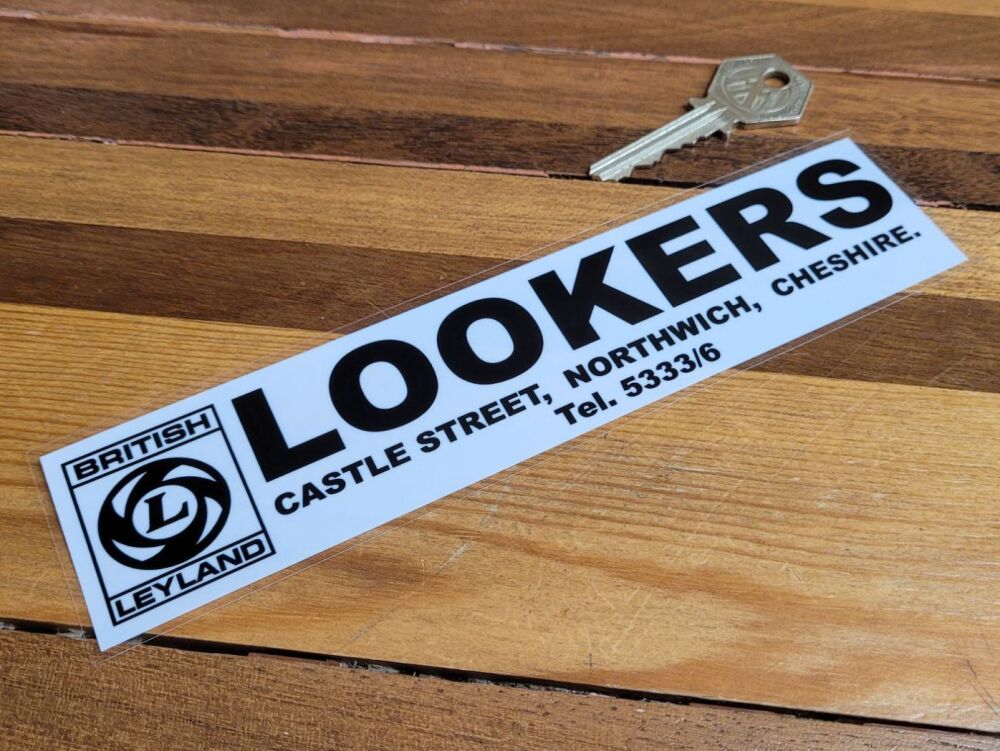 British Leyland Dealer Window Sticker - Lookers - 7.75