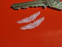 Aston Martin Winged Logo Key Fob Stickers - 26mm Pair