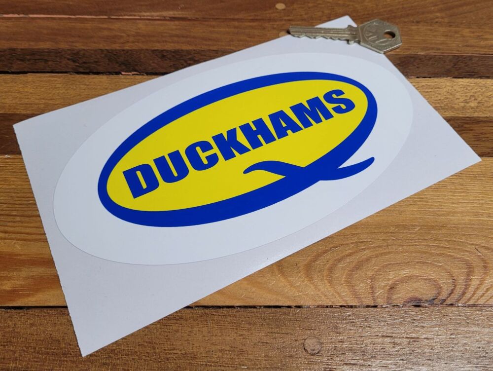 Duckhams 'Q' Oval Sticker - 7" or 9"
