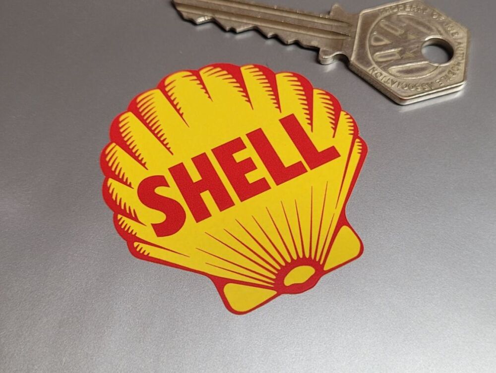 Shell 1955 Logo Stickers - 2", 3", 4", 6" or 8" Pairs