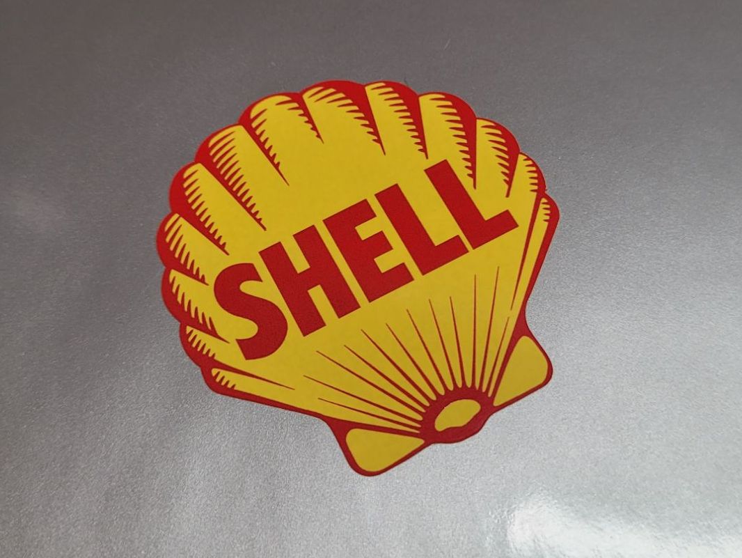 Shell 1955 Logo Sticker - 10" or 12"