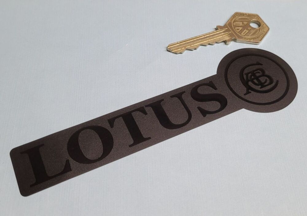 Lotus High Gloss & Matt Black Subtle Finish Stickers - 6" Pair