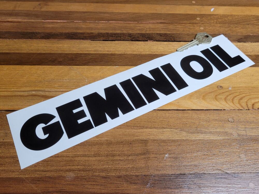 Shell Gemini Oil Cut Vinyl Sticker - 12